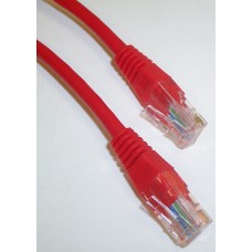 0.2m Red Cat 5e / Ethernet Patch Lead
